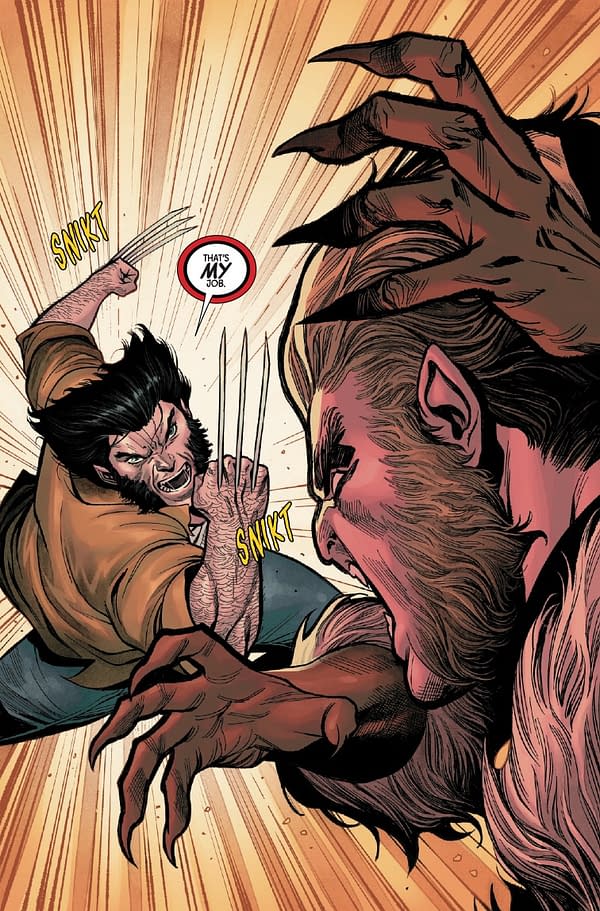 Interior preview page from WOLVERINE #11 MARTIN COCCOLO COVER