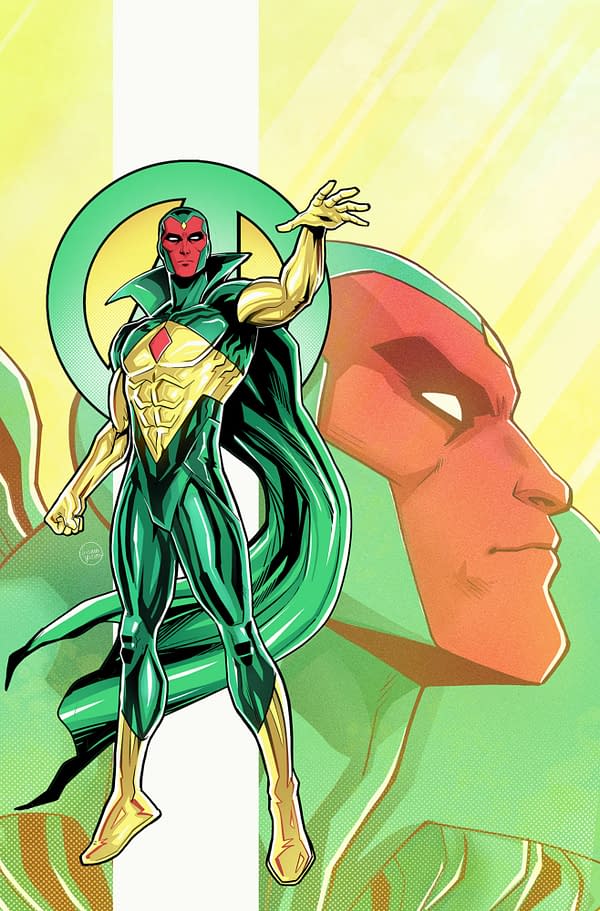 Cover image for AVENGERS #30 LUCIANO VECCHIO VISION VIRGIN VARIANT