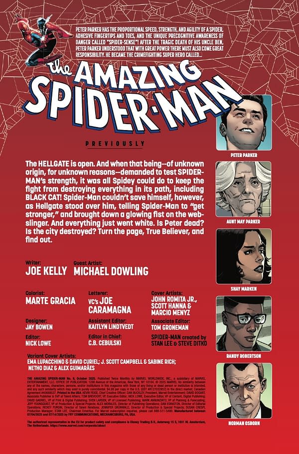 Interior preview page from AMAZING SPIDER-MAN #9 JOHN ROMITA JR. COVER