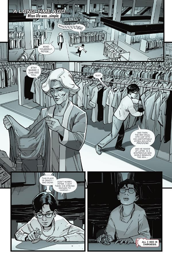 Interior preview page from AMAZING SPIDER-MAN #9 JOHN ROMITA JR. COVER