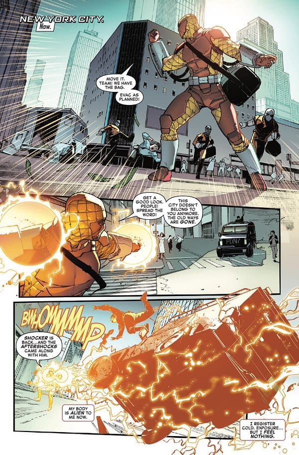 Interior preview page from AMAZING SPIDER-MAN #9 JOHN ROMITA JR. COVER