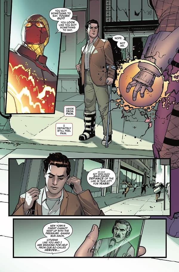 Interior preview page from AMAZING SPIDER-MAN #9 JOHN ROMITA JR. COVER