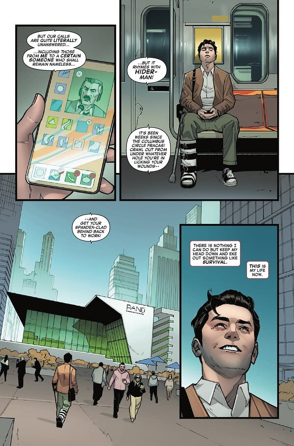 Interior preview page from AMAZING SPIDER-MAN #9 JOHN ROMITA JR. COVER