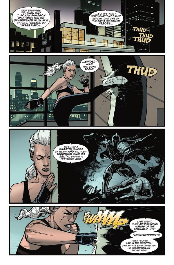 Interior preview page from AMAZING SPIDER-MAN #10 JOHN ROMITA JR. COVER