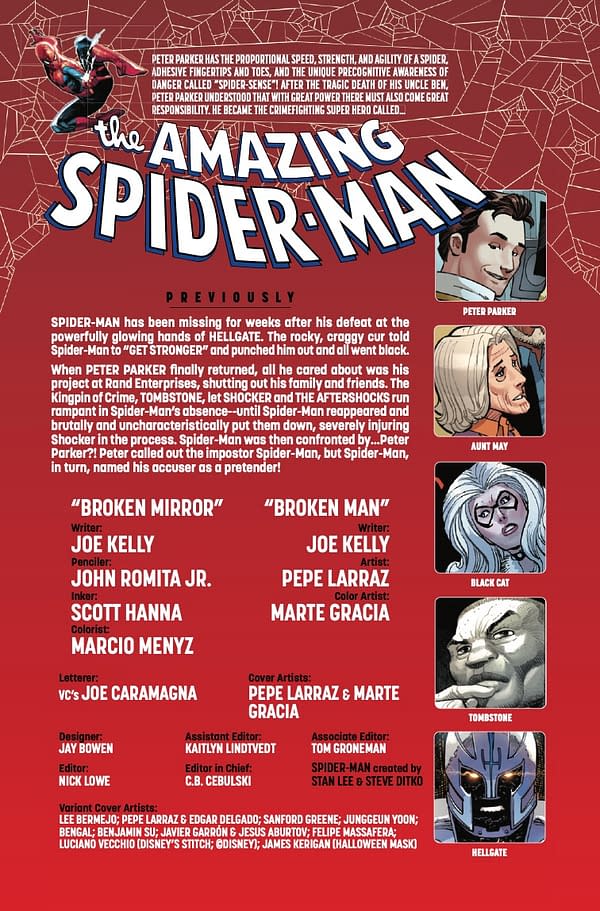 Interior preview page from AMAZING SPIDER-MAN #11 PEPE LARRAZ COVER