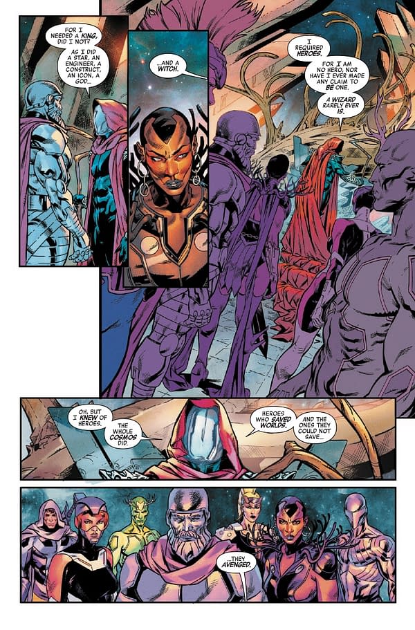 Interior preview page from AVENGERS #29 CAFU COVER