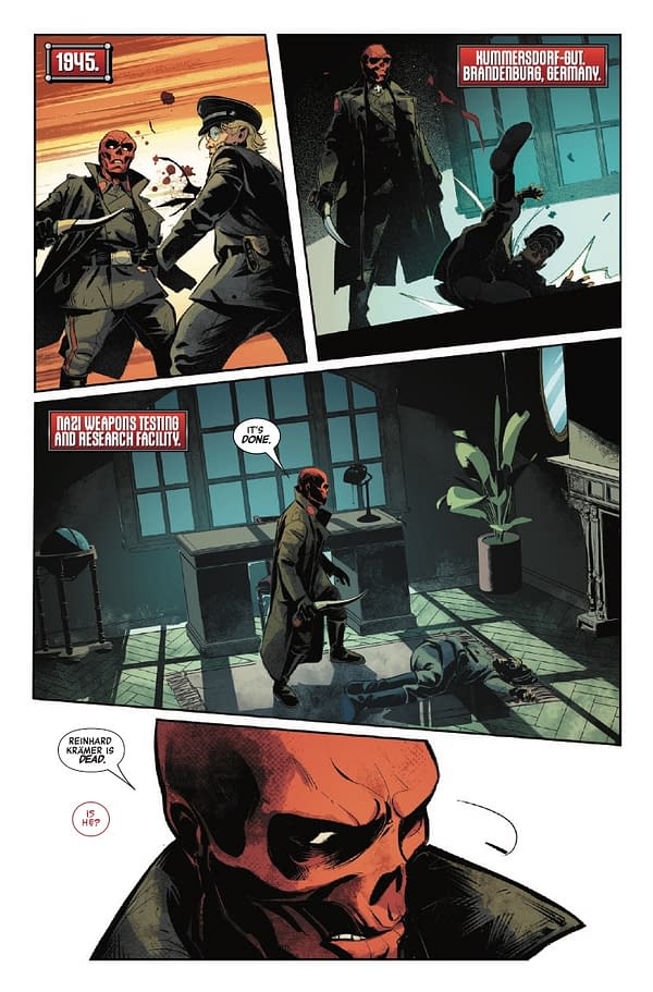 Interior preview page from BRING ON THE BAD GUYS: RED SKULL #1 LEE BERMEJO COVER