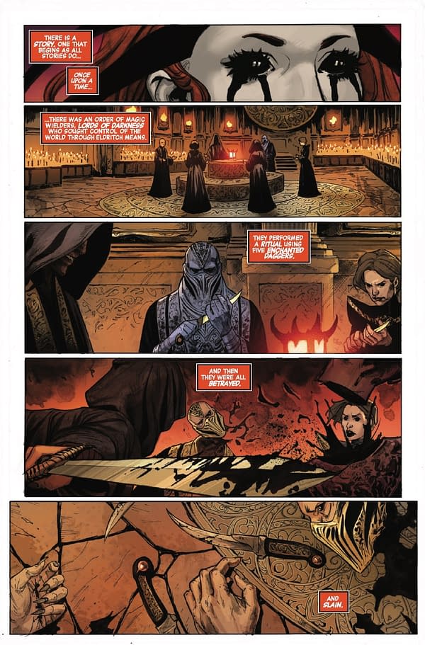 Interior preview page from BRING ON THE BAD GUYS: RED SKULL #1 LEE BERMEJO COVER
