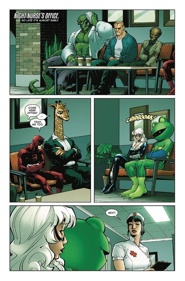 Interior preview page from BLACK CAT #1 ADAM HUGHES COVER