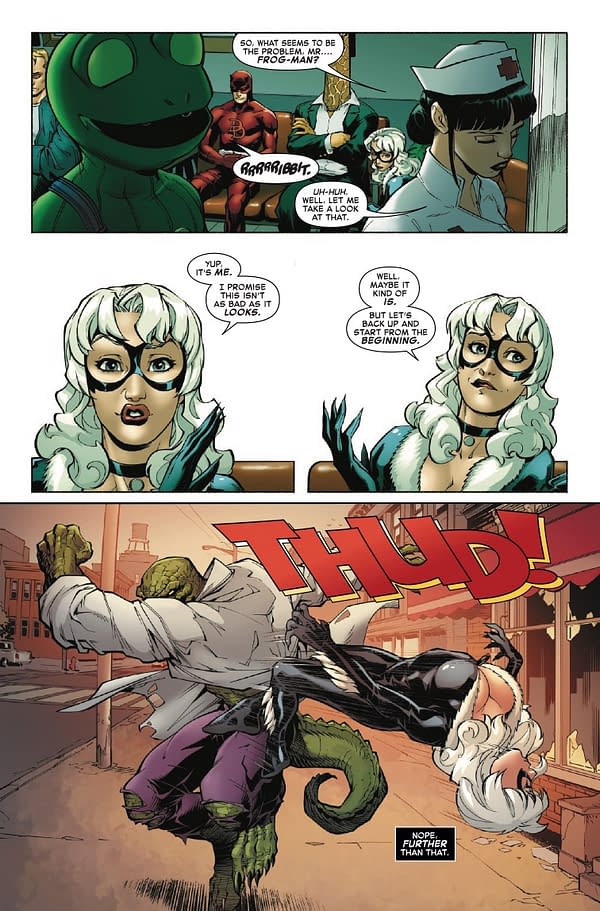 Interior preview page from BLACK CAT #1 ADAM HUGHES COVER