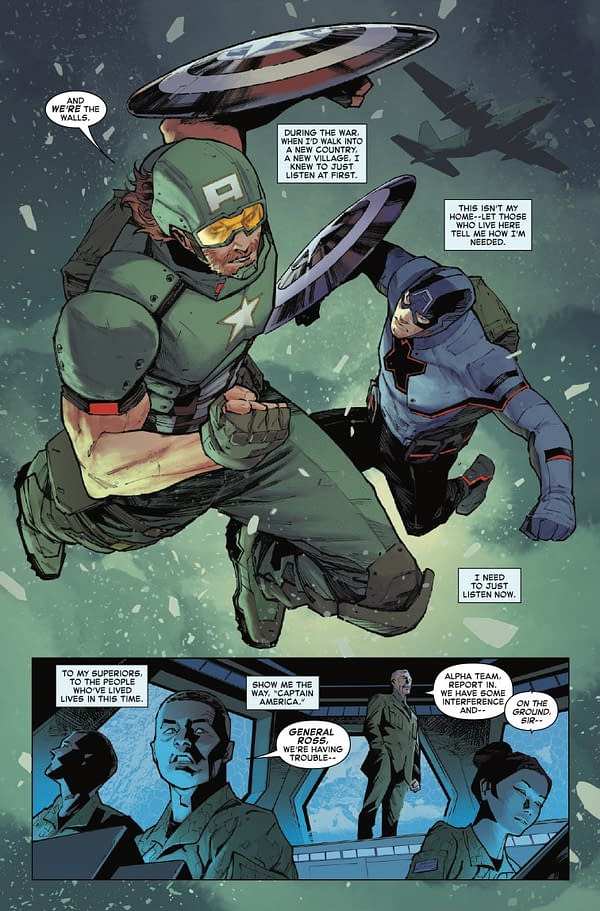 Interior preview page from CAPTAIN AMERICA #2 BEN HARVEY COVER