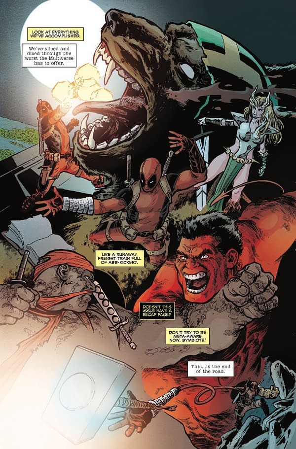Interior preview page from DEADPOOL KILLS THE MARVEL UNIVERSE ONE LAST TIME #5 DAVIDE PARATORE COVER