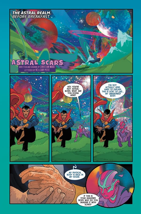 Interior preview page from DOCTOR STRANGE #450 LEINIL YU COVER