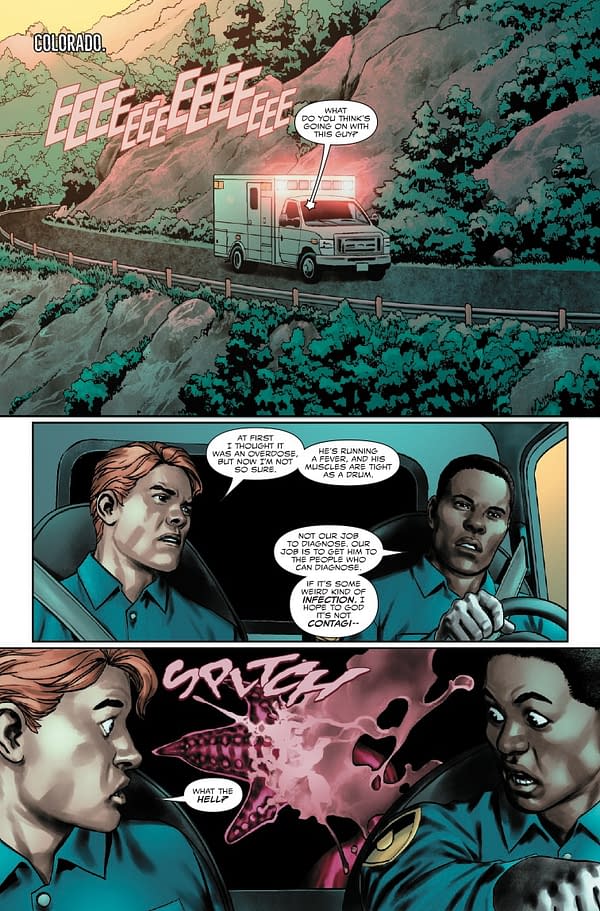 Interior preview page from EDDIE BROCK: CARNAGE #7 JESUS SAIZ COVER