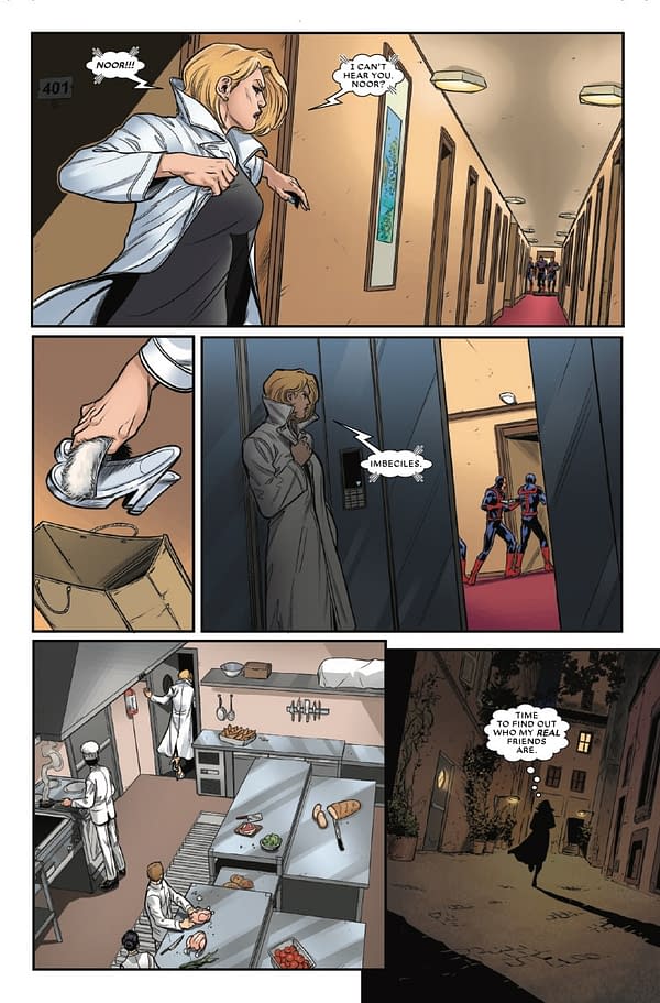 Interior preview page from EMMA FROST: THE WHITE QUEEN #3 DAVID NAKAYAMA COVER
