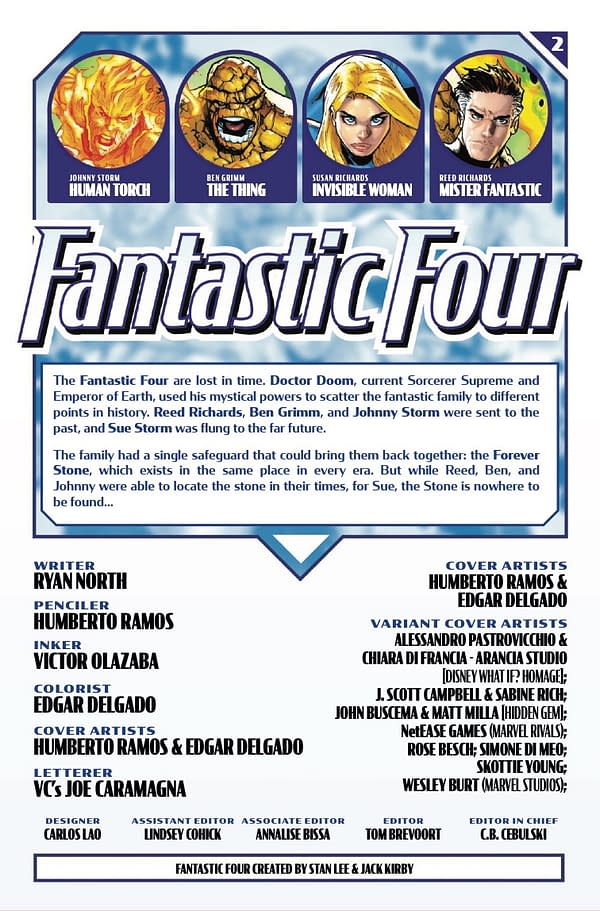 Interior preview page from FANTASTIC FOUR #2 HUMBERTO RAMOS COVER