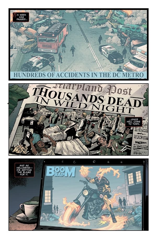 Interior preview page from HELLVERINE #9 KENDRICK "KUNKKA" LIM COVER
