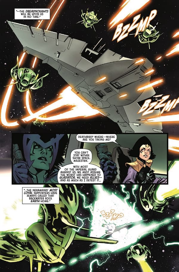 Interior preview page from IMPERIAL WAR: EXILES #1 FRANCESCO MORTARINO COVER