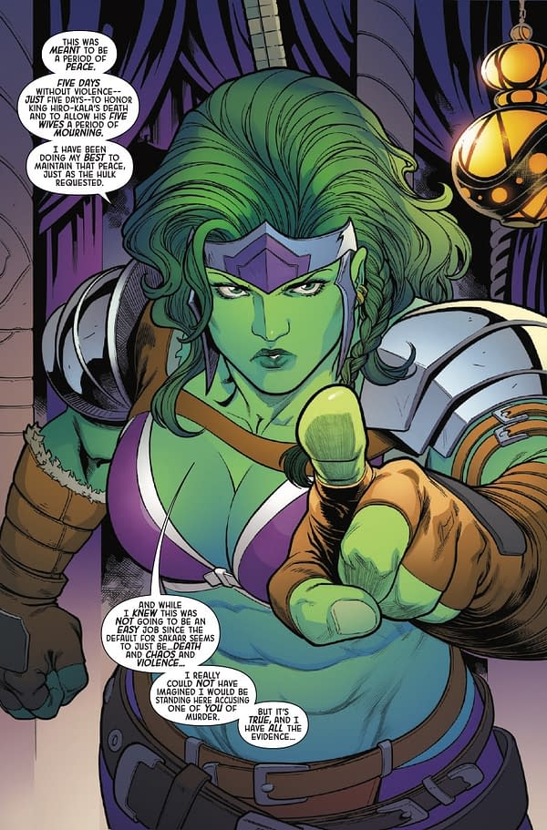 Interior preview page from IMPERIAL WAR: PLANET SHE-HULK #1 FRANCESCO MORTARINO COVER
