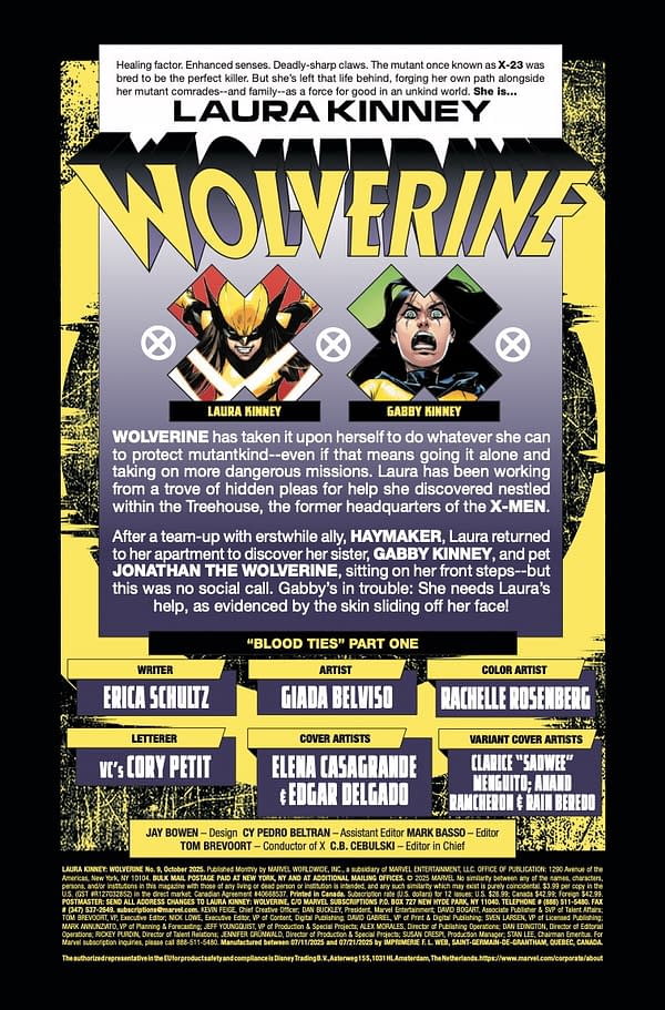 Interior preview page from LAURA KINNEY: WOLVERINE #9 ELENA CASAGRANDE COVER