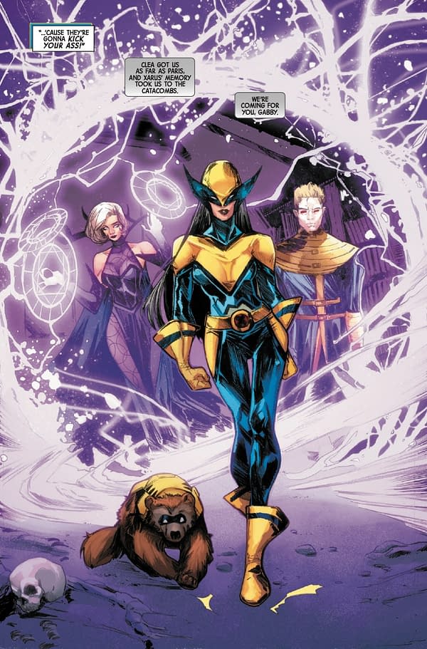 Interior preview page from LAURA KINNEY: WOLVERINE #10 ELENA CASAGRANDE COVER