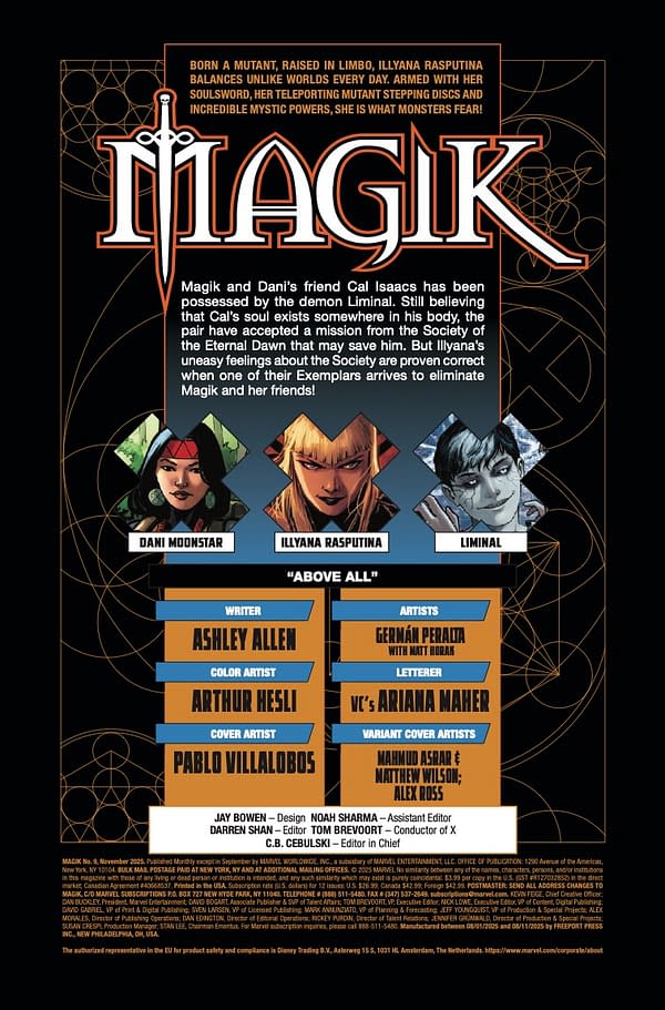Interior preview page from MAGIK #9 PABLO VILLALOBOS COVER