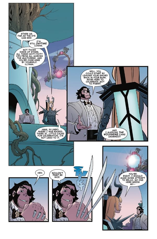 Interior preview page from MARVEL RIVALS: HELLFIRE GALA #1 SIMONE DI MEO COVER