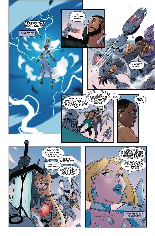 Interior preview page from MARVEL RIVALS: HELLFIRE GALA #1 SIMONE DI MEO COVER