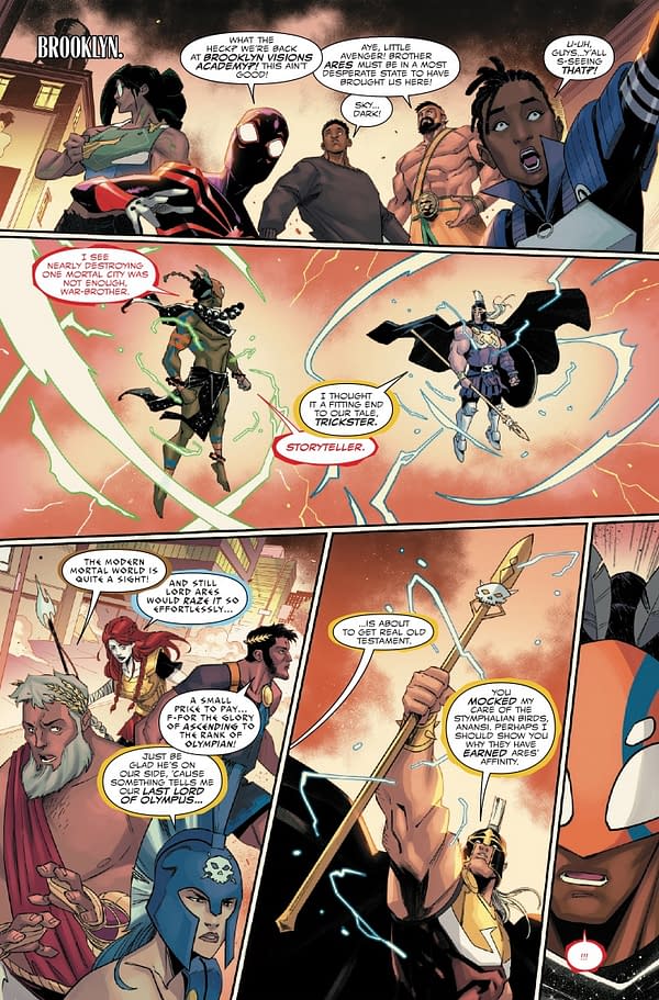 Interior preview page from MILES MORALES: SPIDER-MAN #36 FEDERICO VICENTINI COVER