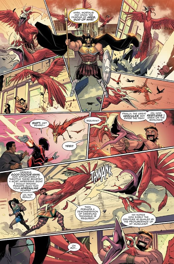 Interior preview page from MILES MORALES: SPIDER-MAN #36 FEDERICO VICENTINI COVER