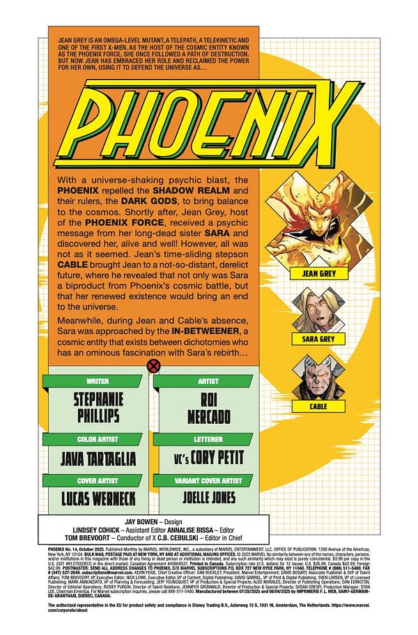 Interior preview page from PHOENIX #14 LUCAS WERNECK COVER