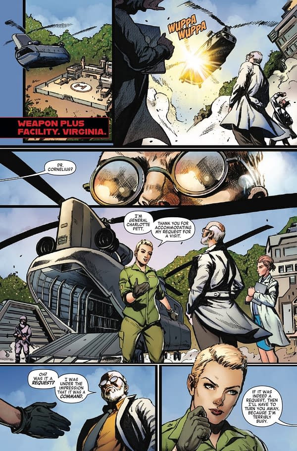 Interior preview page from PREDATOR KILLS THE MARVEL UNIVERSE #1 LEINIL YU COVER