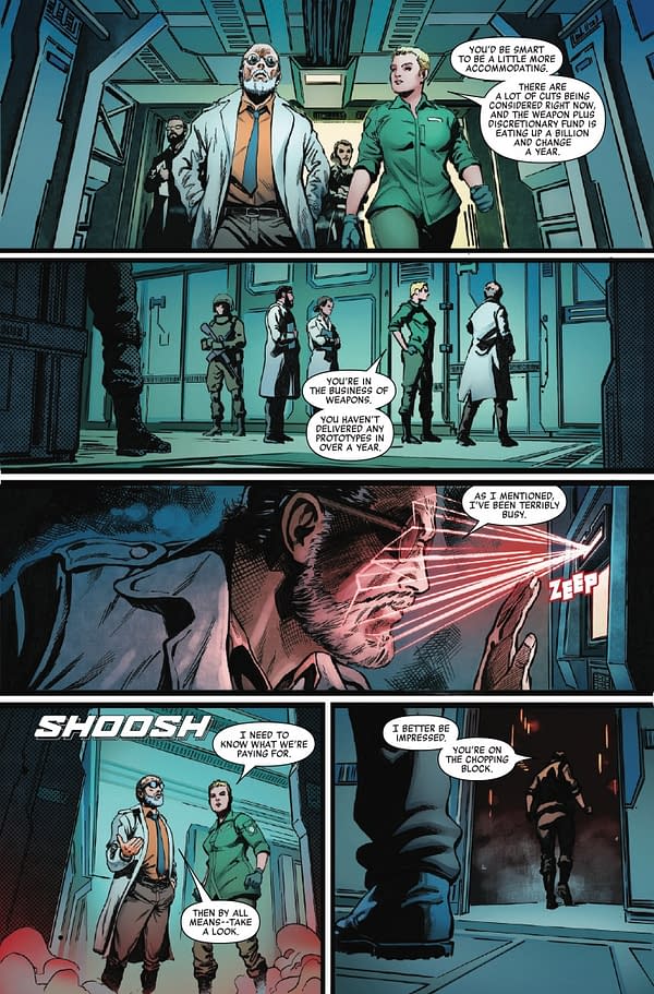 Interior preview page from PREDATOR KILLS THE MARVEL UNIVERSE #1 LEINIL YU COVER