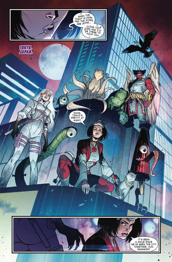 Interior preview page from PSYLOCKE #10 MAHMUD ASRAR COVER