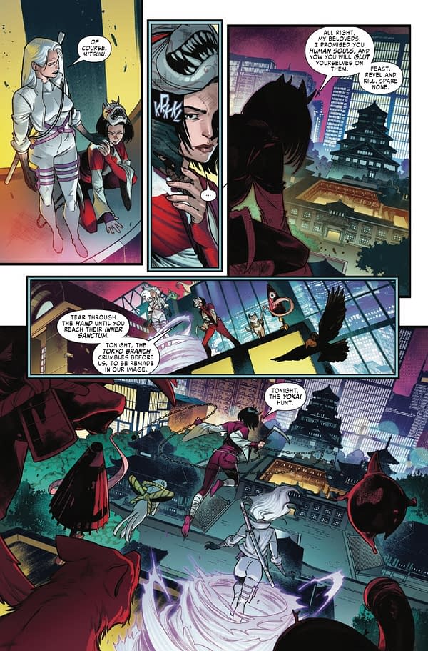 Interior preview page from PSYLOCKE #10 MAHMUD ASRAR COVER