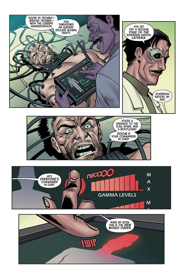 Interior preview page from RED HULK #7 GEOFF SHAW COVER