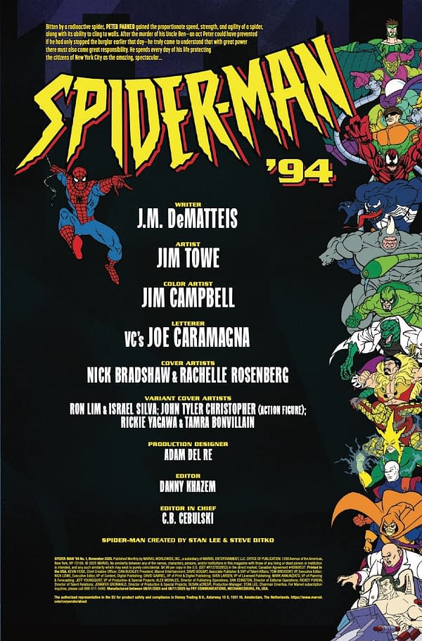 Interior preview page from SPIDER-MAN '94 #1 NICK BRADSHAW COVER