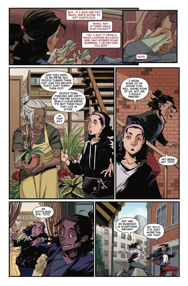 Interior preview page from SPIDER-GIRL #3 DAVID NAKAYAMA COVER
