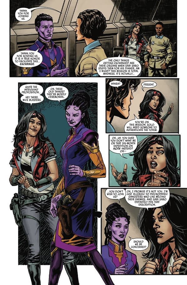 Interior preview page from STAR WARS: DOCTOR APHRA - CHAOS AGENT #3 EJIKURE COVER