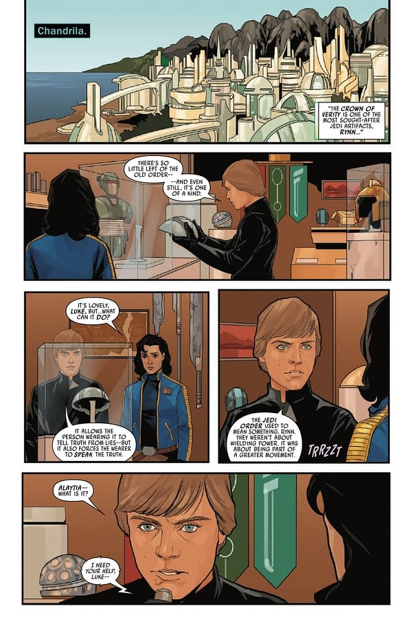Interior preview page from STAR WARS #4 PHIL NOTO COVER