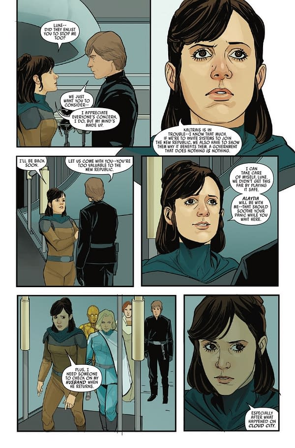 Interior preview page from STAR WARS #4 PHIL NOTO COVER