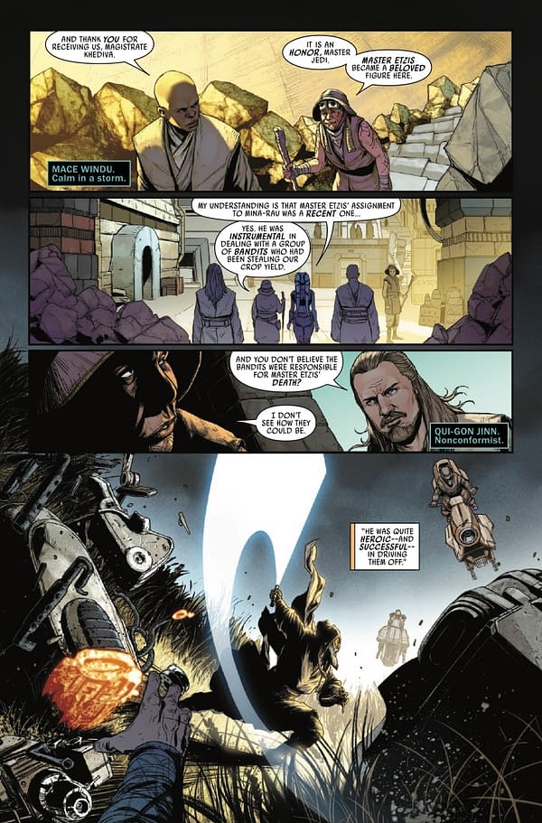 Interior preview page from STAR WARS: JEDI KNIGHTS #6 MADIBEK MUSABEKOV COVER
