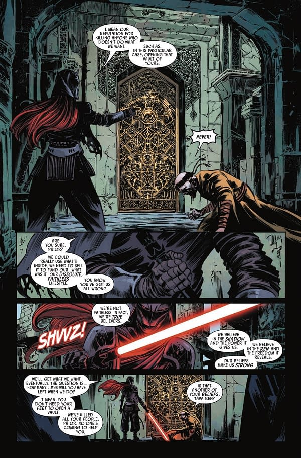 Interior preview page from STAR WARS: LEGACY OF VADER #8 DERRICK CHEW COVER
