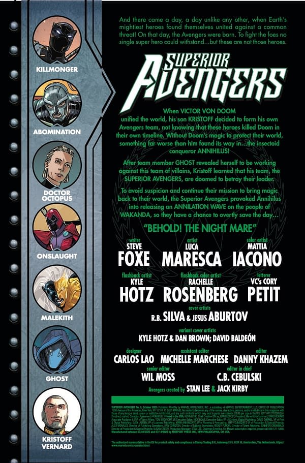 Interior preview page from SUPERIOR AVENGERS #5 R.B. SILVA COVER