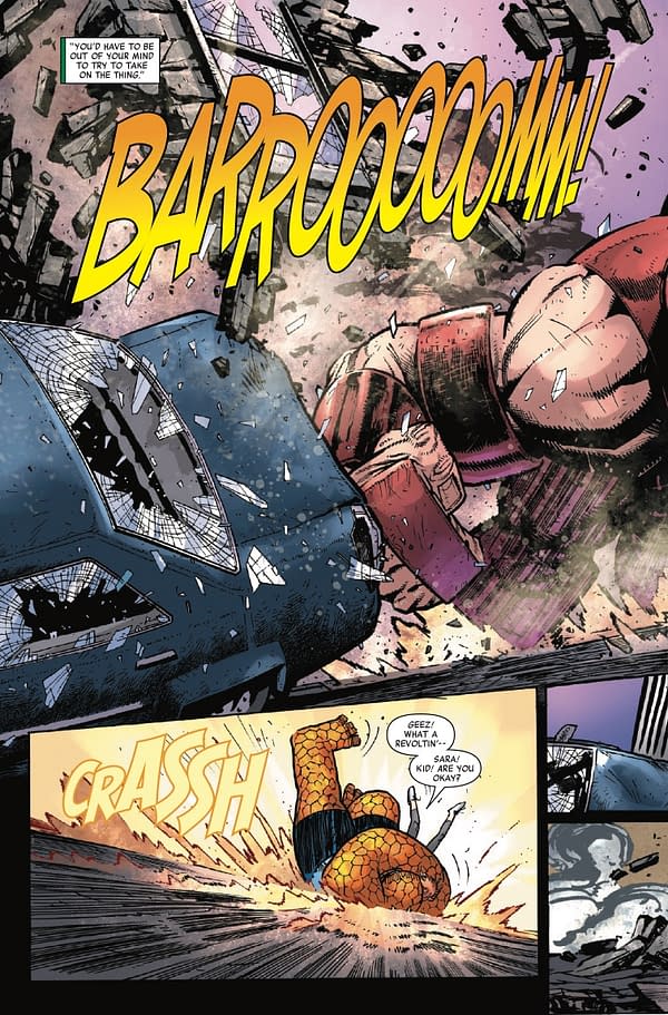 Interior preview page from THING #4 NICK BRADSHAW COVER