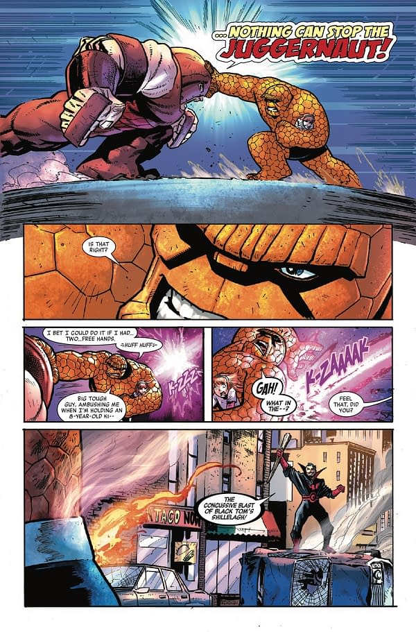 Interior preview page from THING #4 NICK BRADSHAW COVER