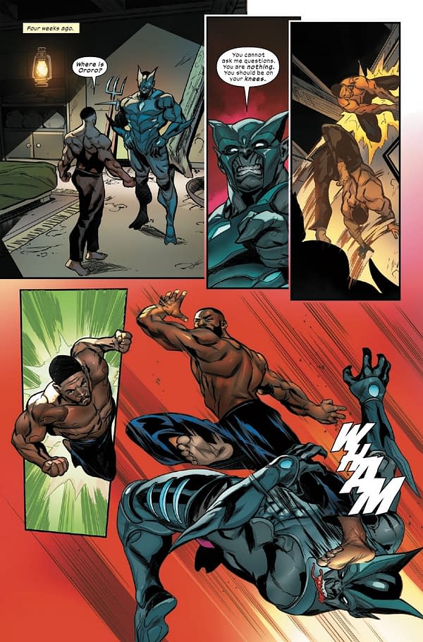 Interior preview page from ULTIMATE BLACK PANTHER #19 STEFANO CASELLI COVER