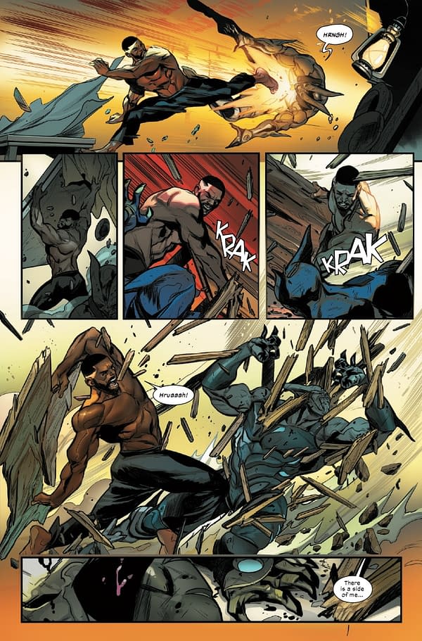 Interior preview page from ULTIMATE BLACK PANTHER #19 STEFANO CASELLI COVER