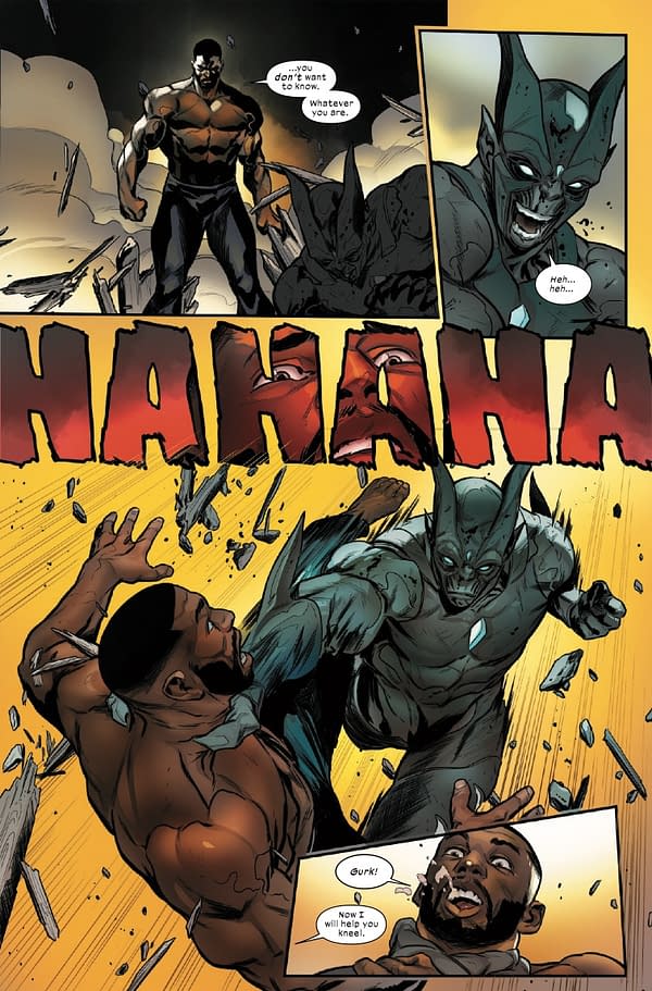 Interior preview page from ULTIMATE BLACK PANTHER #19 STEFANO CASELLI COVER
