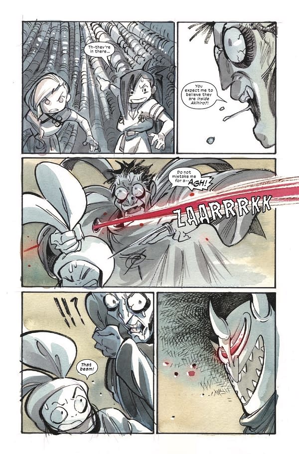 Interior preview page from ULTIMATE X-MEN #18 PEACH MOMOKO COVER